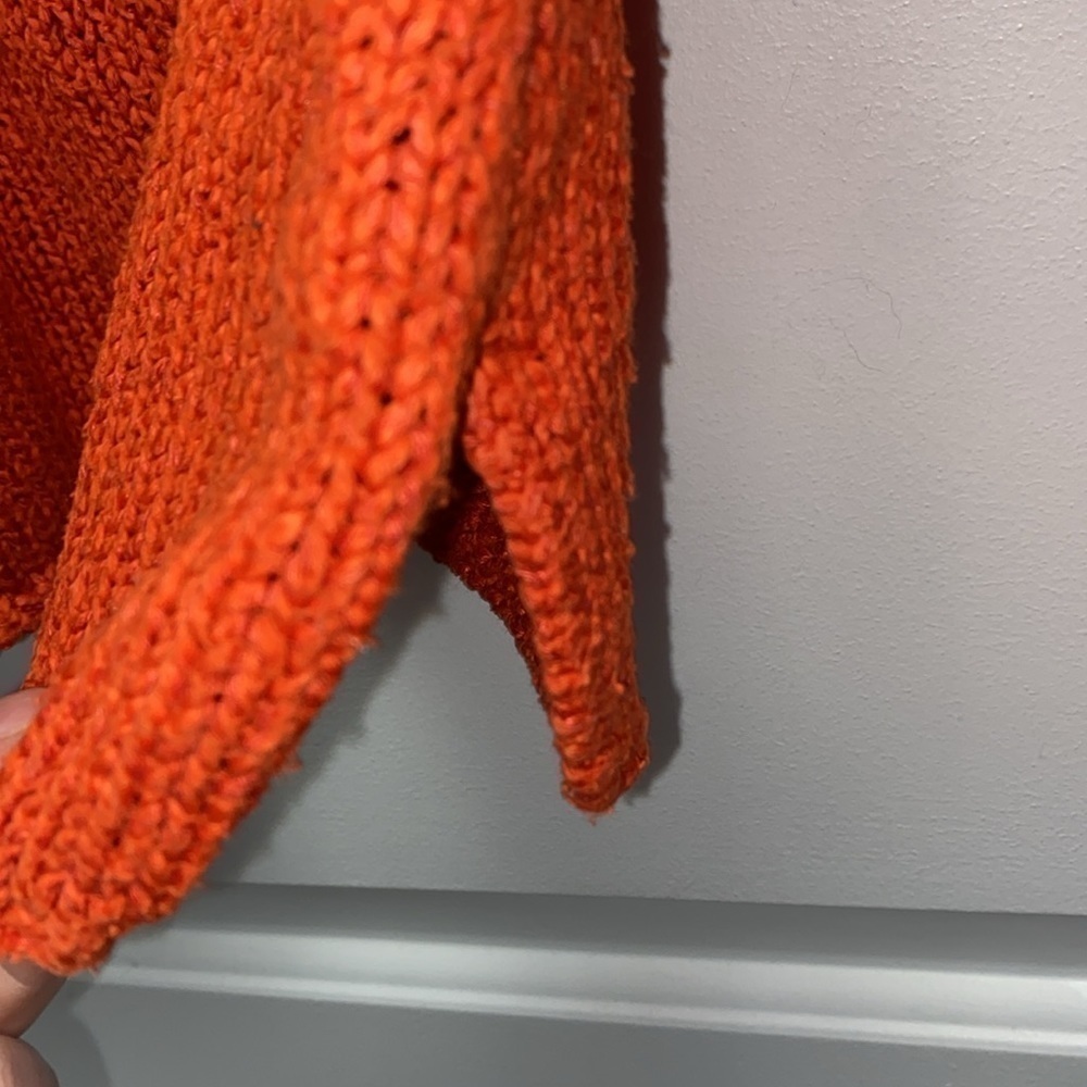 Spiegel Silk Blend burnt orange sweater size medium 58% silk Vintage - Picture 6 of 6